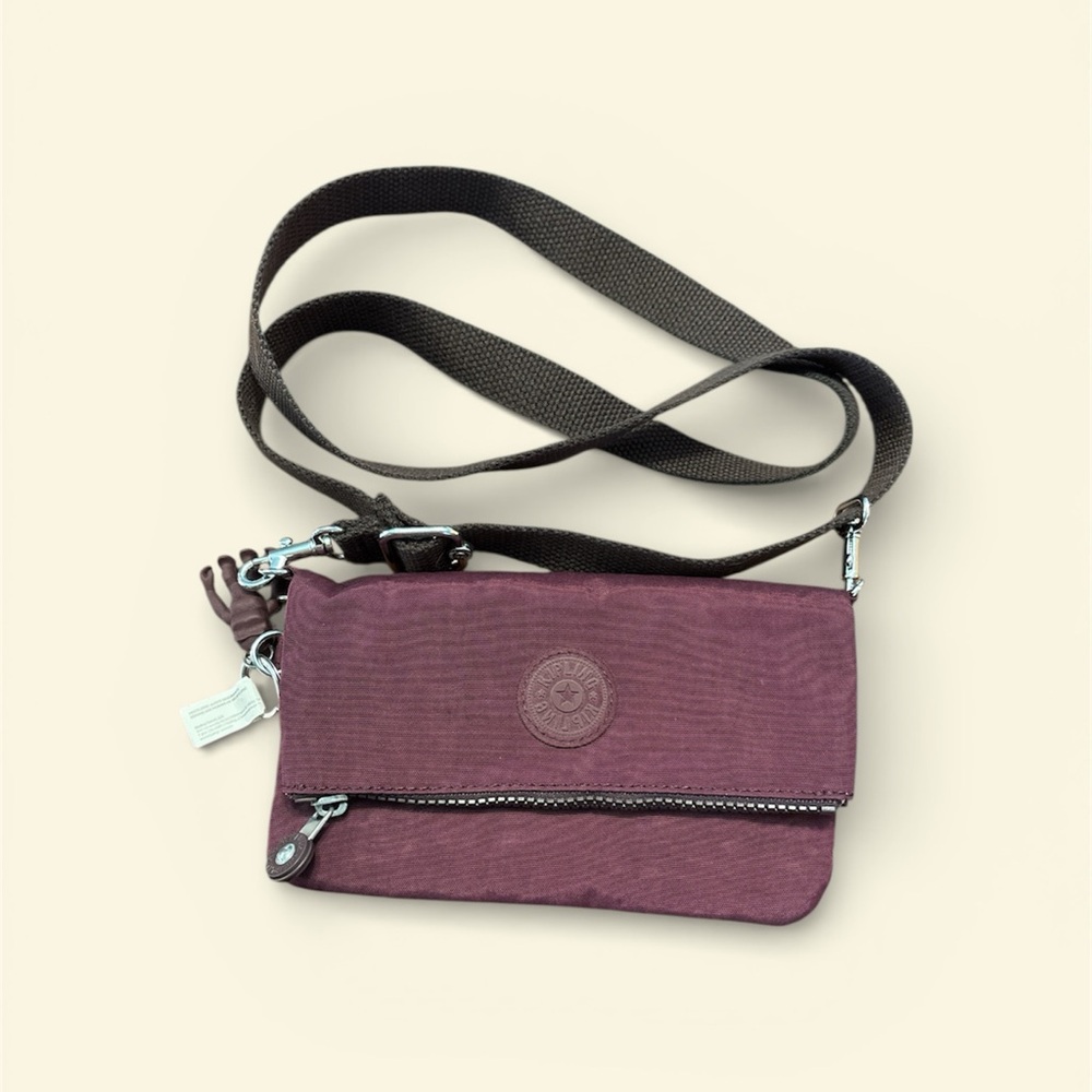 Kipling Lynn Burgundy Crossbody Bag